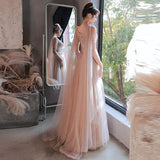 Examination Evening Dress Female Banquet Temperament Light Luxury Small High-End Atmospheric Host Tuxing Performance Dress High Sense