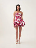 And Spicy Body-Repair Printed Floral Dress Dress Dress Dress Woman With New Summer Tsets And Folds