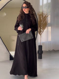 Eastern Muslims Spring 2024 New Commuting Street Fashion Solid Design Grand Dressȹs