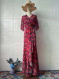 2025 New Sexy Elegant Short-Sleeved Dress Sweet Dress Woman