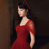 Evening Dress Dress 2025 New Female Voice Art Examination Spring Annual Meeting Performance Dressed At The Fugitive Princess