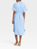 2024 New POLO Tie Simple Tie With Solid-Colored Cardigan Dress