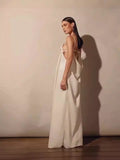 Women's Fashion V-Necked Sling Dress 2024 New Summer Loose Sleeveless Straight Temperament Holiday Dress