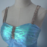 Evening Dress Blue At The Fugitive Princess Birthday Party Voice Art Test For Adult Mermaid Puff Dress Dress