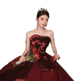 Bra Toast Dress 2025 Spring New Evening Dress Bridal Temperament Long Toast Dress Engagement Dress