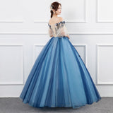 New Solo Performance Costume Women's Studio Color Yarn Noble And Elegant Shoulder Annual Meeting Art Exam Evening Dress Chorus Host