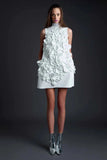 Temperament Famous Style Short Dress 2025 Spring New Heavy Industry Three-Dimensional Flowers Spliced With Dress Dress Woman