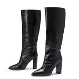 Pointed Thick High-Heere Sexy Nightclub Fashion Women's Boots Women Boots 35-42 High Quality Shoes