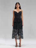 Niche 2024 Summer New Holiday Wind Sling V-Neck Embroidered Embroidery Long Dress Woman