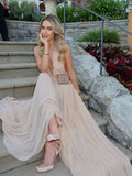 Sexy Dew Deep V Famous Hanging Neck Dress Pendant Feeling Super Fairy Temperament Holiday Dress Seaside