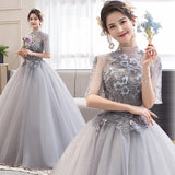 Performance Costume Female Puffy Skirt Long Vocal Student Art Dress Host Annual Evening Dress