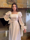 Women's Dress Over The Knee 2024 Spring French Fairy Sen Super Fairy Dress