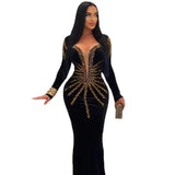 Heavy Industry Hot Diamond Body Banded Dress Party Dinner Dress Dress