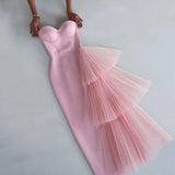 Banded Dress Summer New Temperament Sex High-Waisted Dinner Dress Brat Mesh Dress