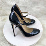 Head With Fine Heel High Heels OL Professional Work Shoes Soft Leather Comfortable Single Shoe Shallow Mouth High Quality Shoes