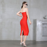 Solid Temperament Palette With Bra Strap Dress Sexy Diamond Party Dress Dress