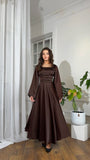 2025 Body-Claming Diamond-Coated With Long-Sleeved And Verteves Dress Woman