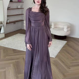 Women's Autumn Autumn Style Folded Temperament High-Waisted Skirt