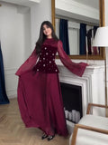 Spring New Diamond-Laying Splicing Designer Design Feeling Waist Thin Dress Dress Dress Dress Dress Dress Woman