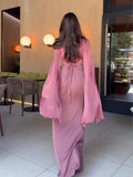 2025 New Body-Body-Swaved Long-Sleeved Dress Elegant Fashion Dress Woman