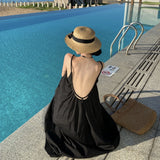 Seaside Holiday Dress Women's New Sexy Dew In The Summer With Thin Slings Long Skirts