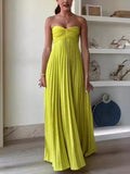Women's Dress Solid Color Thoracic Skirt Skirt Sleeveless Fashion New Female 8060 HZ0628
