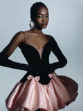 Color Slings Deep V Under The Ponopne Skirt Sexy Banquet High-End Light Luxury High-End High-End High-End Feel Dress