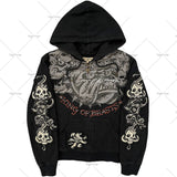 2025 New Direct Selling Retro Gothic Hop Long-Sleeved 3D Sweaty Loose Hooded Sport DJPT