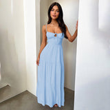 Sling Strip A Swing Holiday Style Dress 2025 New Temperament Strap To The Waist Dress DJPT