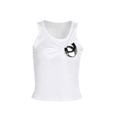 Take The Personality Folding Vest 2025 Summer New Net Red With The Top Woman DJPT