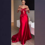 Women's New Open-Shoulder Open Dress Evening Dress HZ0628