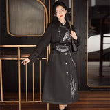 Design Of The Northern Spicy Man Element Of The Female Hundred And Autumn Coat Long Coat 8500