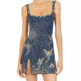 Women's New Sexy 3D Print Open Dress HZ0628