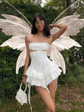 Niche Embroidery Sling Dress Female Design Temperament Slim Bra Dress Seaside Pure Lusty Short Dress