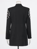 Temperament Commuting Style Jacket 2025 New Heavy Industry Nails And Diamonds Fashion High-End Feel Suit Top