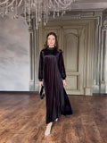 2025 With Belt Large-Size Women's Fashion Pressure Fold Loose Temperament Dress