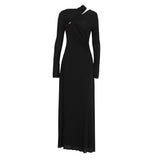 Body-Body-In-Body Bag Dress 2025 Summer New Folded Glazed Emptiness Irregular High-Sensing Body Dress