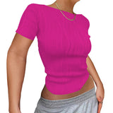 2025 Summer OL T-Shirt Collage Long Sleeve Round-Necked Women's T-Shirt Agent DJPT