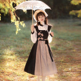Design Dusk Chinese Style Improvement Han Elements Hanfu Women's New Chinese Top Dress Dress Set 8459