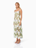 New Sling With Brated Flowers Decorated With Hollow Long Dress Women