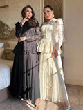 Court Style Lace Jed Flower Splicing Butterfly Decoration Skinny Coat + Mesh Dress