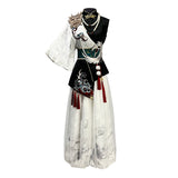 Pavilion Original Design Chinese Style Improvement Han Elements Of Women's Top Trousers Waist Seal Necklace Set9563