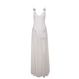 Autumn 2025 New Sexy Dress Famous Style Temperament Holiday Body Mesh Dress A Swing Dress DJPT