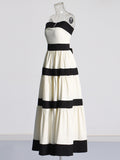 Corset Dress Woman 2025 New Women's Dress With Chest-Striped Bow Trim