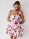 And Spicy Body-Repair Printed Floral Dress Dress Dress Dress Woman With New Summer Tsets And Folds