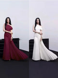 2025 Asymmetrical Collared Shoulder Dress Dress Dress