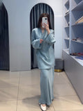 2024 New Glazed Forged Waist Waist Pajamas Style Dress Suit Woman