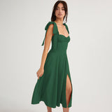 Dress French Holiday Dress Bareback Sexy Chiffon Dress Dress
