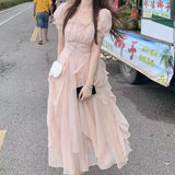 Gentle Fairy Chiffon Dress 2025 New Skinny Sleeves Sunscreen Fairy Dress DJPT