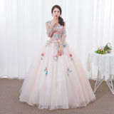 Yarn Performance Dress Women's Long-Sleeved Student Art College Evening Dress Vocal Fluffy Dress Thin Annual Meeting
